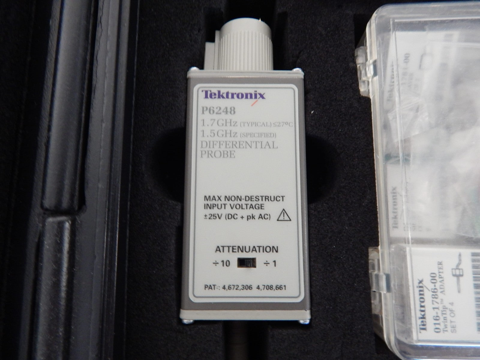 Tektronix P6248 Differential Probe 1.7GHz 1.5GHz with case and accessories