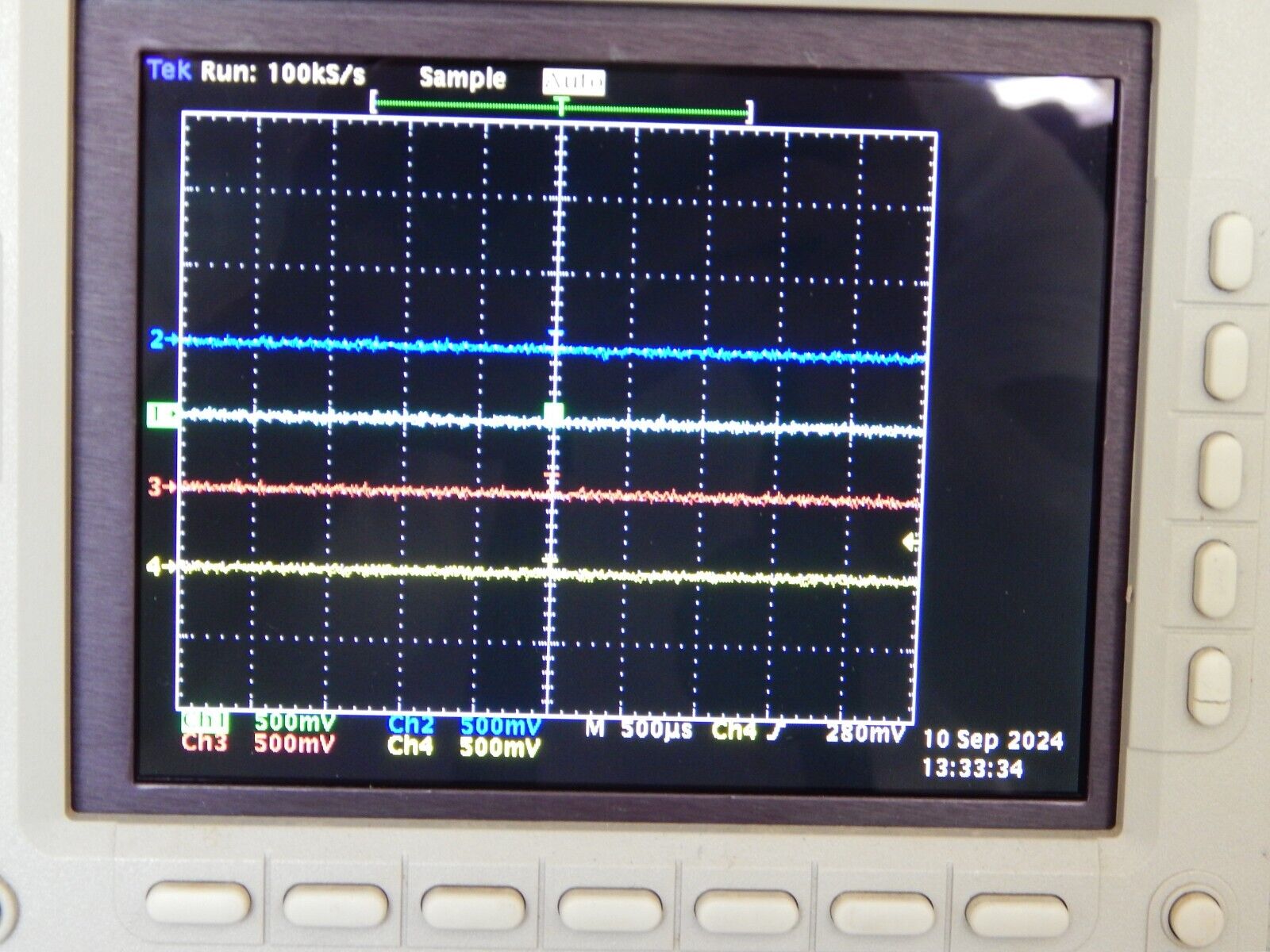 TDS784D Tektronix 4Ch Oscilloscope 1GHz  4GS/s Opt 13/1F/2F, new digital display