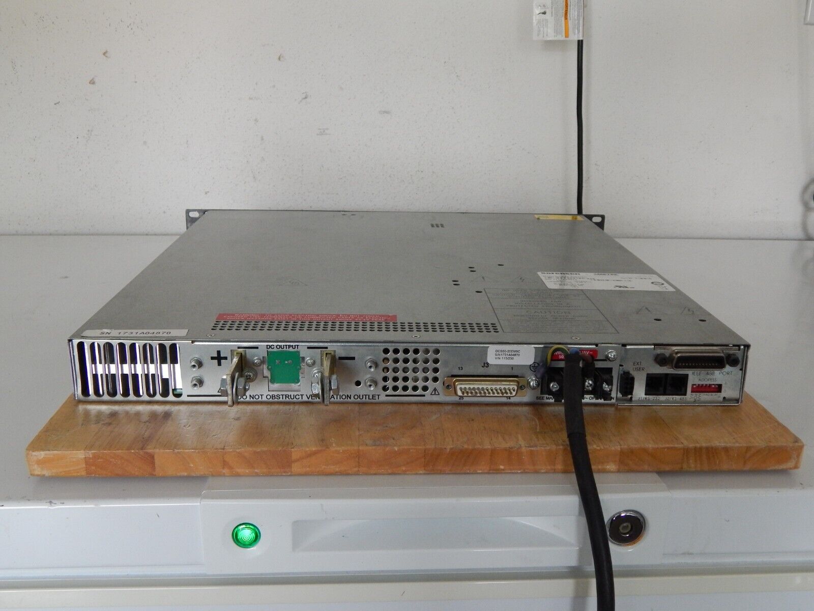 Sorensen DCS50-20E M9C Programmable DC Power Supply 50V, 20A  GPIB