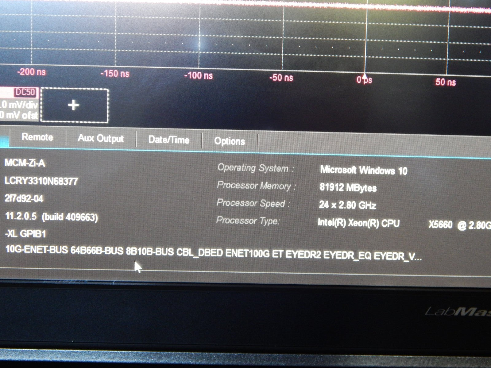 LabMaster 10-30Zi & MCM-Zi, 30GHz 80GS/s oscilloscope w/OEM cal, data, W10