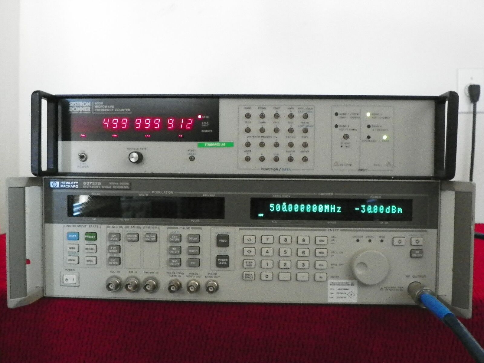 Systron Donner 6030 microwave frequency counter 10hz-26.5Ghz w/opt 02,04,& 06 