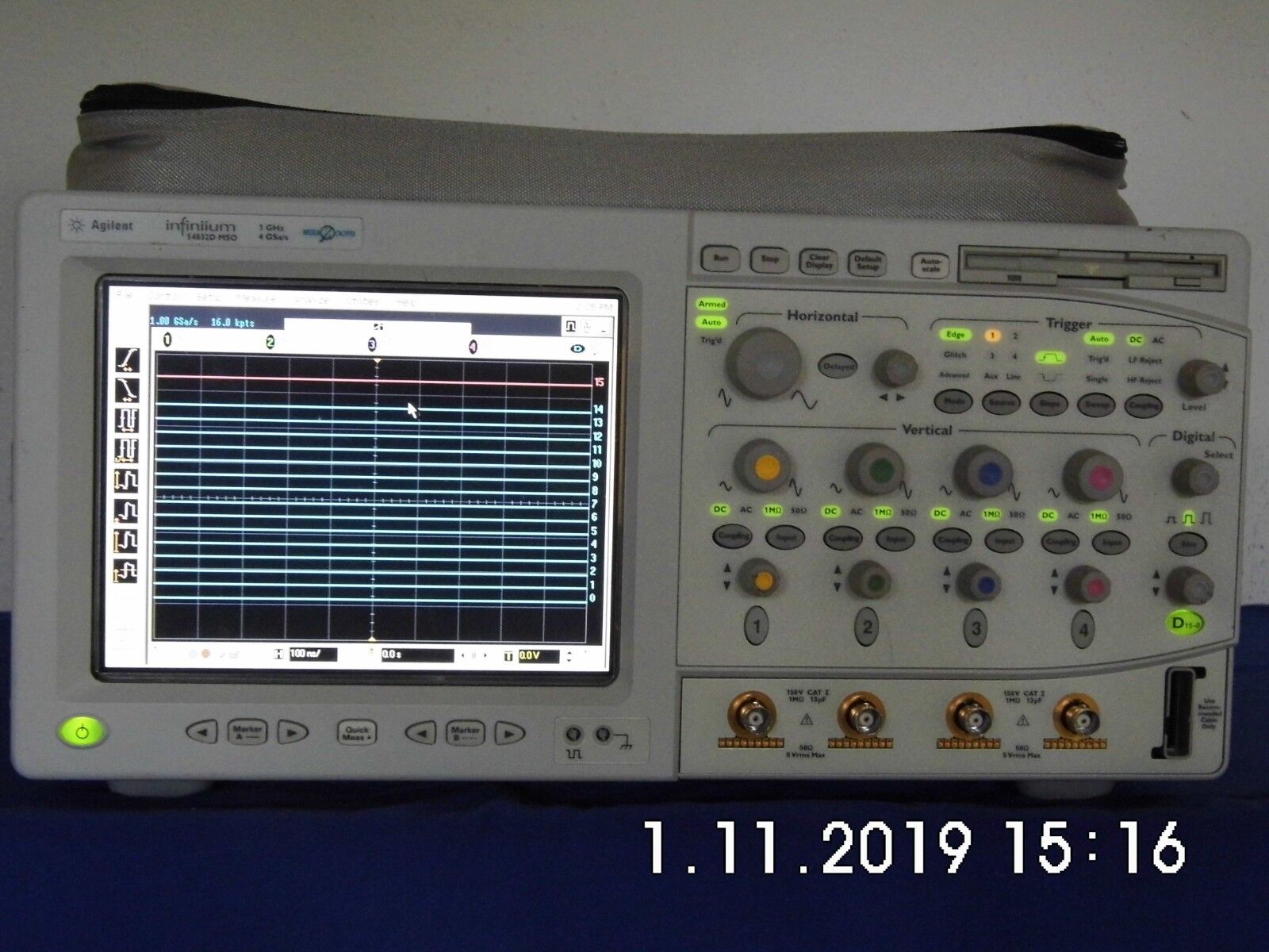 Agilent/HP 54832D MSO 1GHz,4GS/s,4CH + 16CH w/opt 080 & accessories