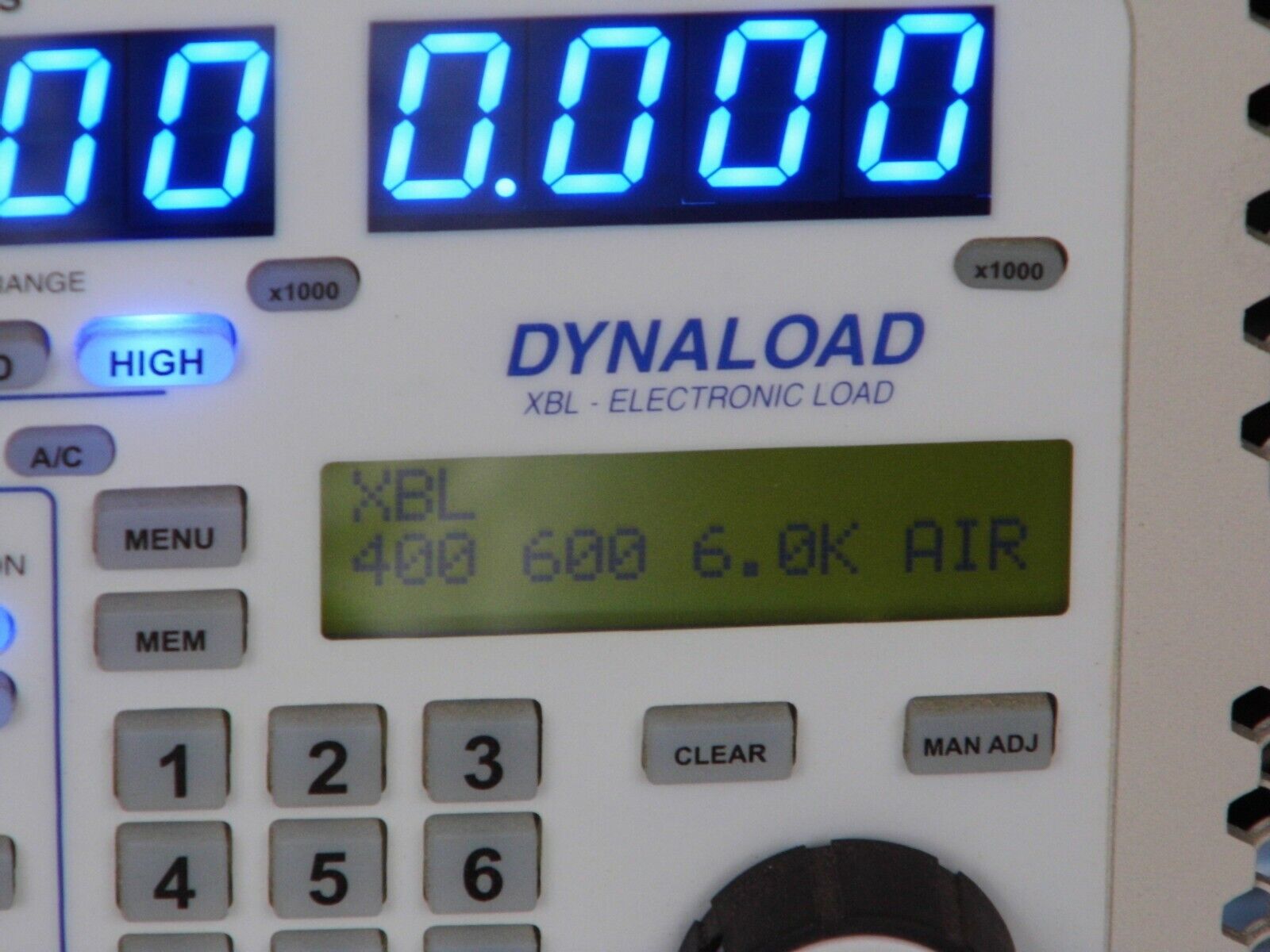 TDI Dynaload XBL400-600-6000 AIR 400V 600A 6000 watts  (3) in stock