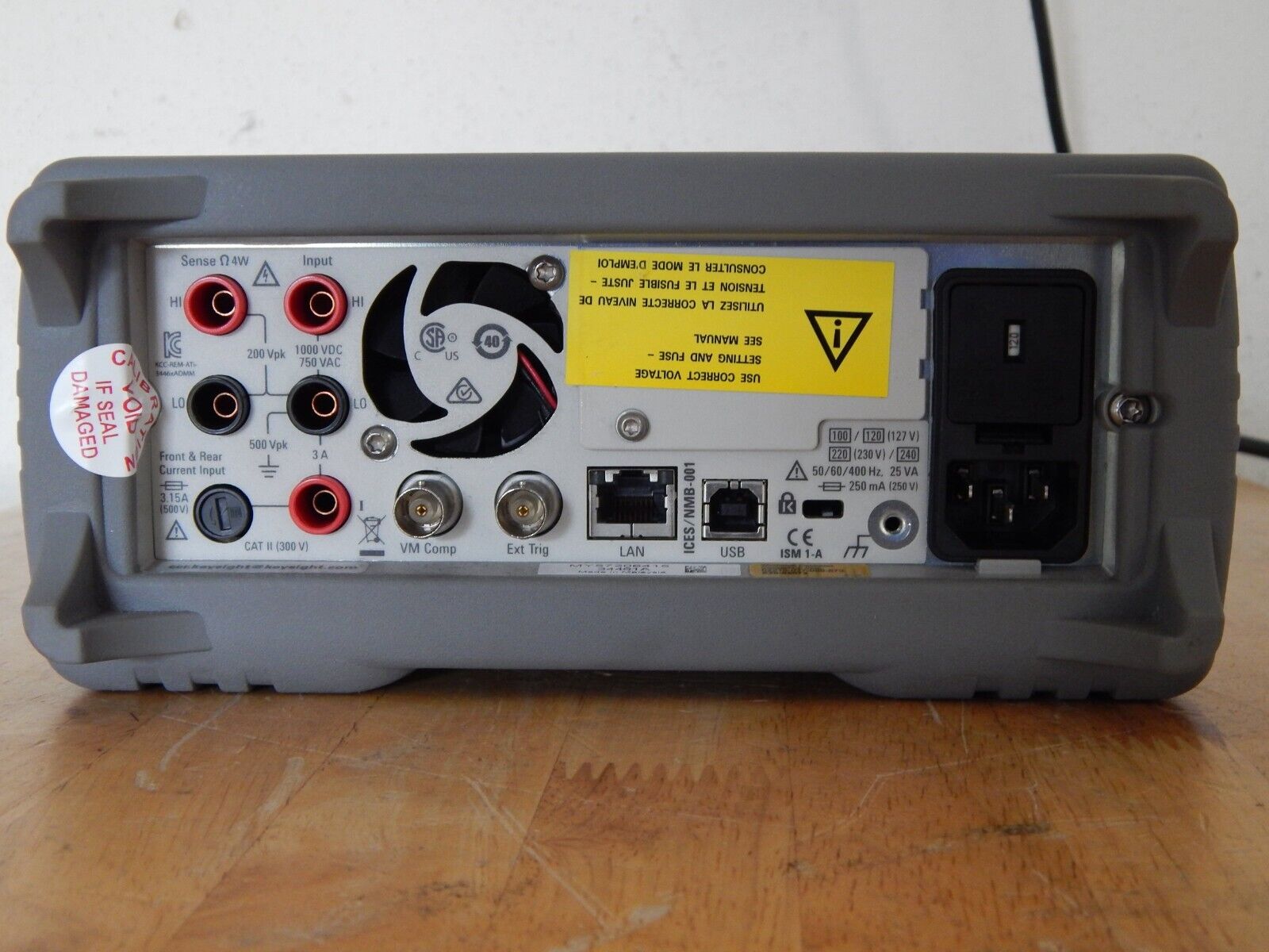 Keysight 34461A, 6½ Digit True volt DMM, NIST Cal