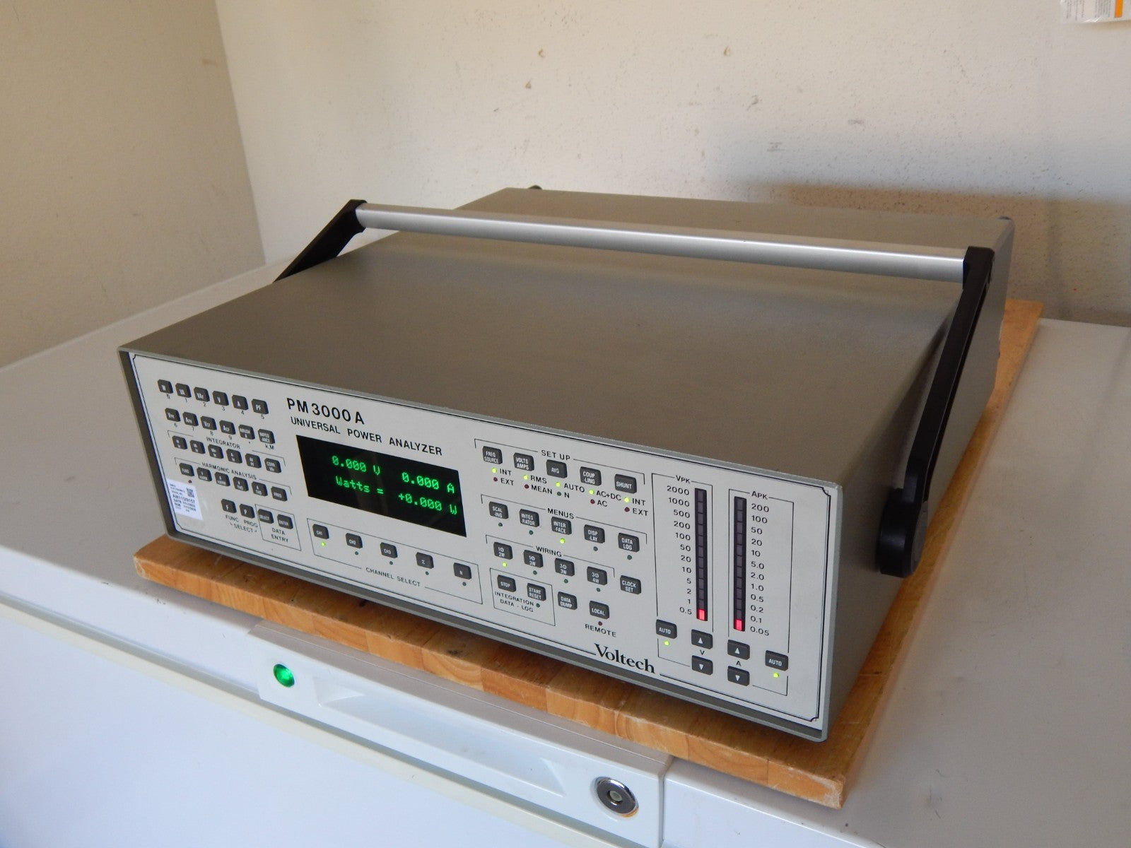 Voltech Universal AC Power Analyzer PM3000A 1 channel. NIST cal'ed