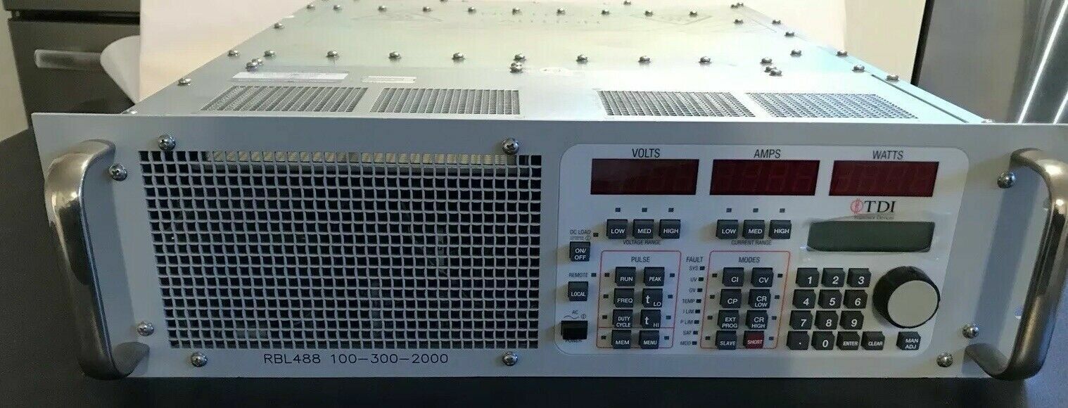 TDI Dynaload RBL488 100-300-2000 DC Electronic Load w/GPIB 100% guaranteed!