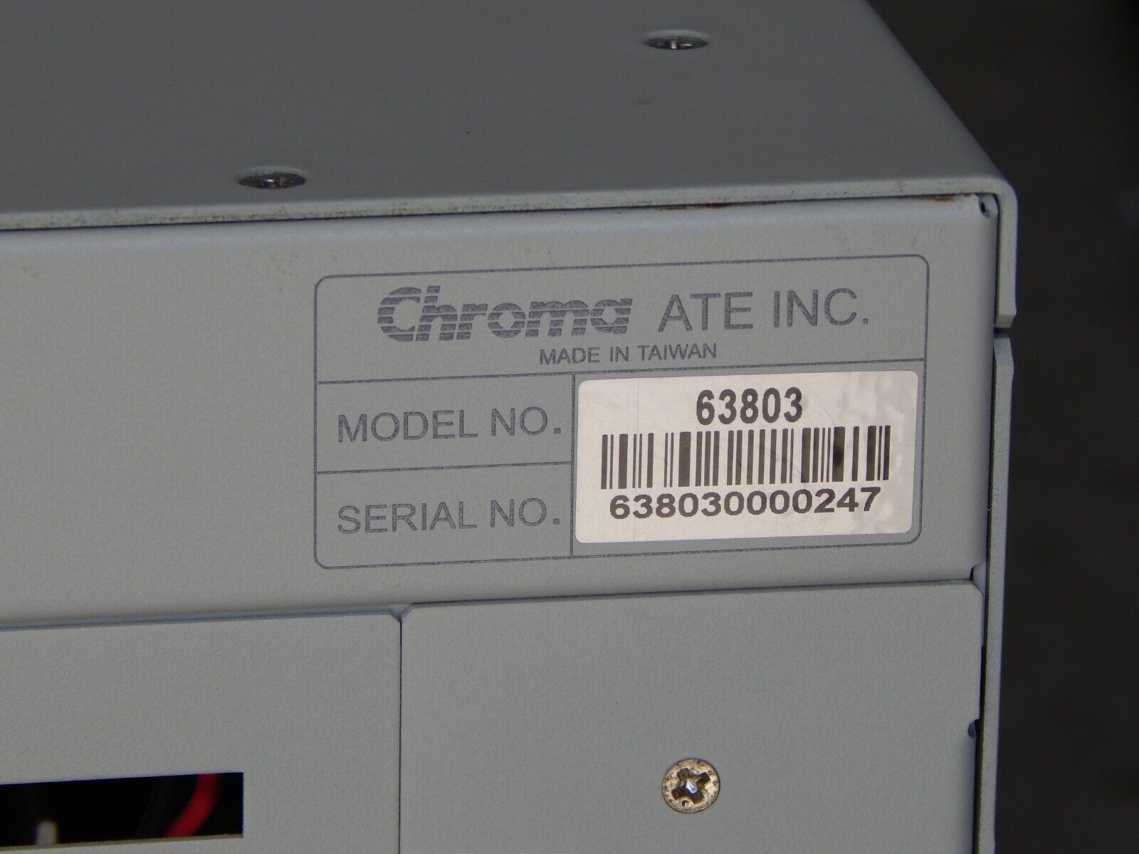 Chroma 63803 Programmable AC/DC Electronic Load 3.6kW/36A/350V, 1 in stock
