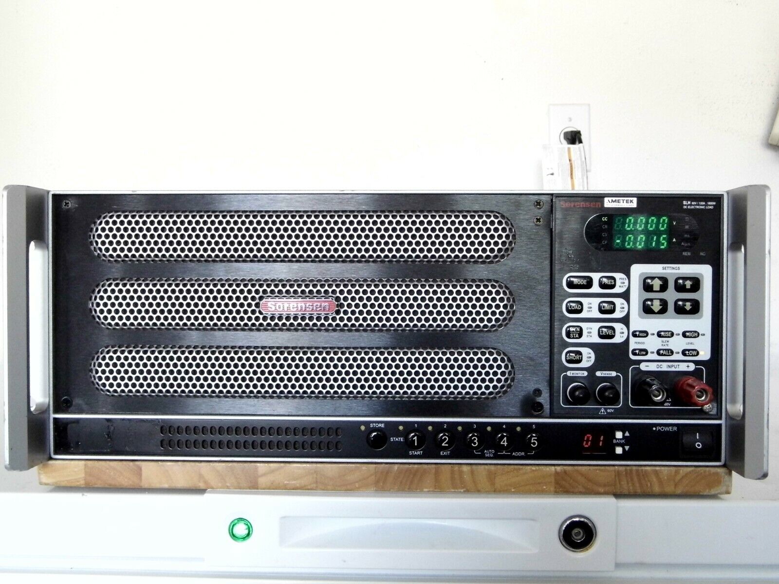 Sorensen SLH-60-120-1800 60V, 120A, 600W Rack Mounted, Programmable DC Load