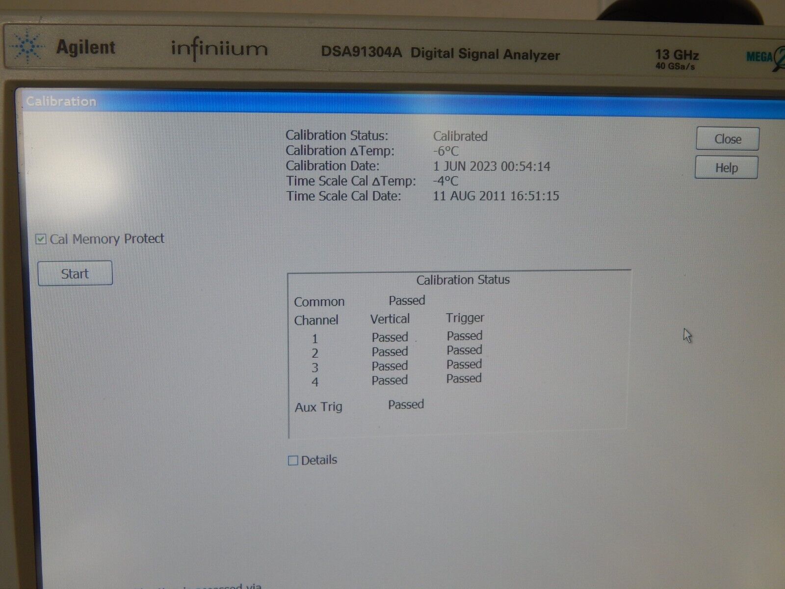 Keysight DSA91304A 'every option' 13Ghz 40Gs/s oscilloscope, cal'ed with data