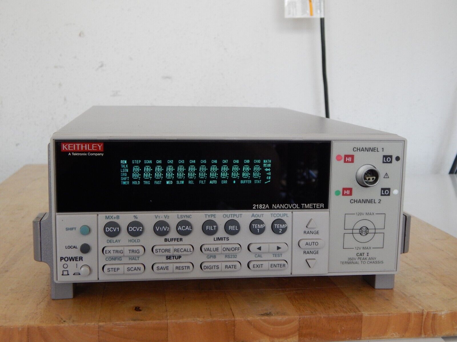 Keithley 2182A Dual Channel Digital Nanovoltmeter warranty NIST Cal w/data (4)