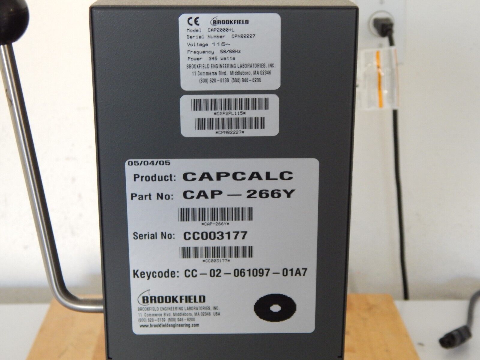 Ametek Brookfield CAP 2000+L Viscometer