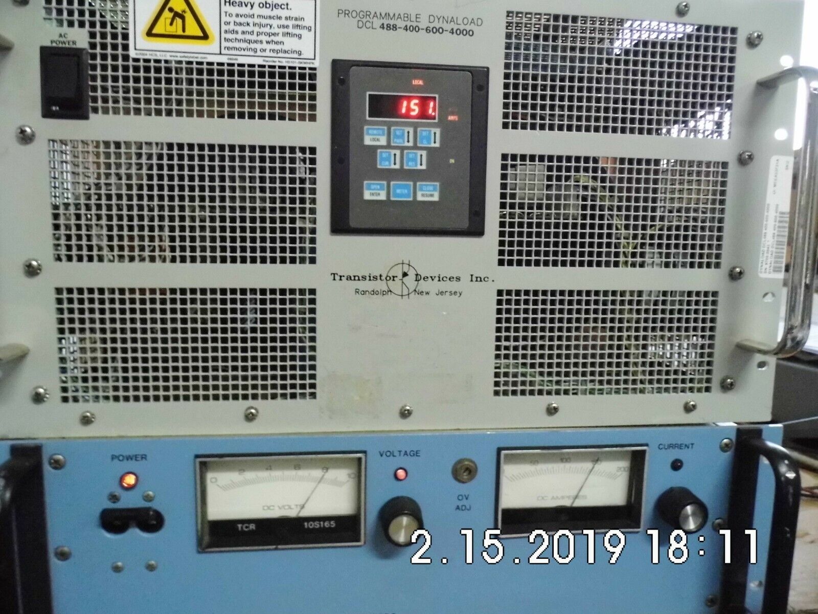 TDI Dynaload DCL488 400-600-4000 DC Electronic Load, 0-400V, 600A, 4000W 