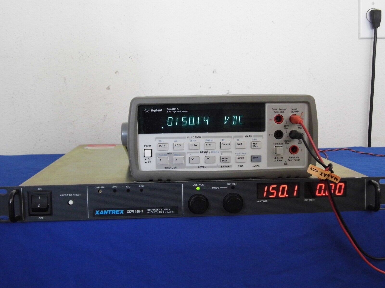 Xantrex XKW150-7 w/ GBIP 150Vdc 7Amps DC Power Supply (DCS150-7)