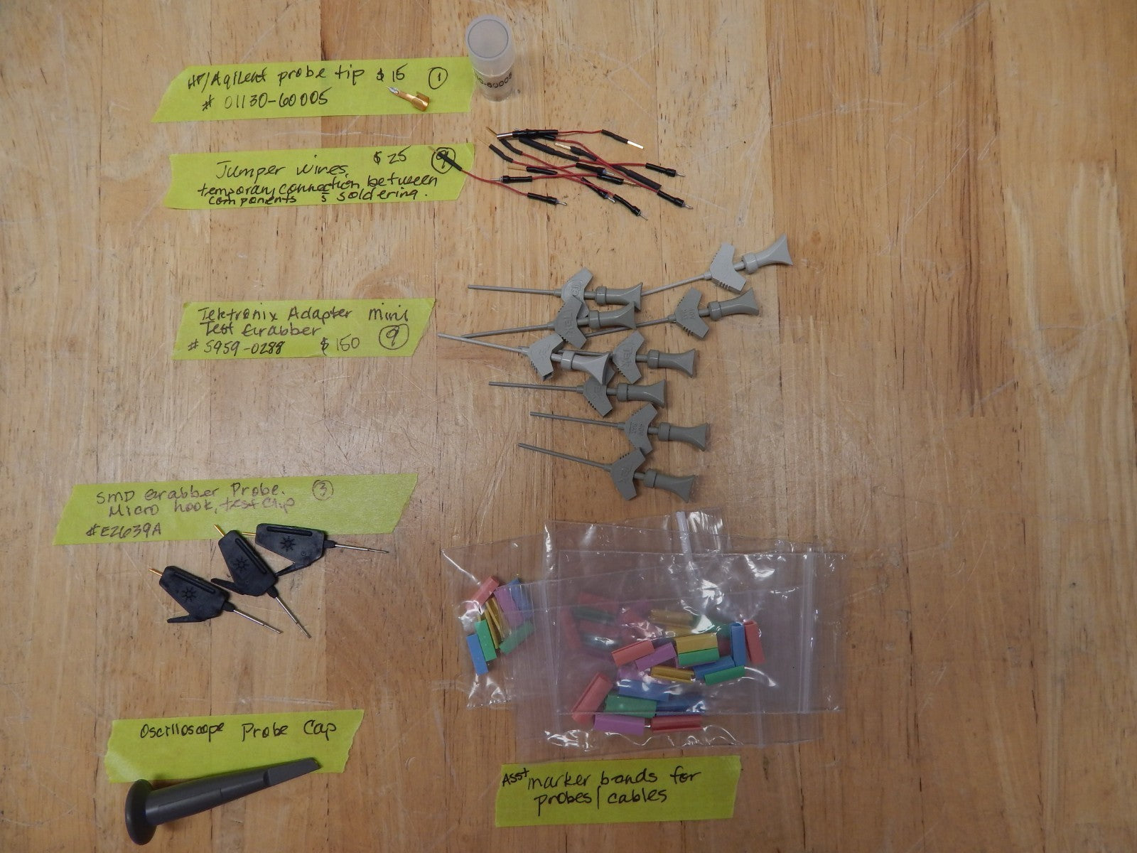 Tektronix Assorted Oscilloscope Accessories for P1313, P7380, P7380A