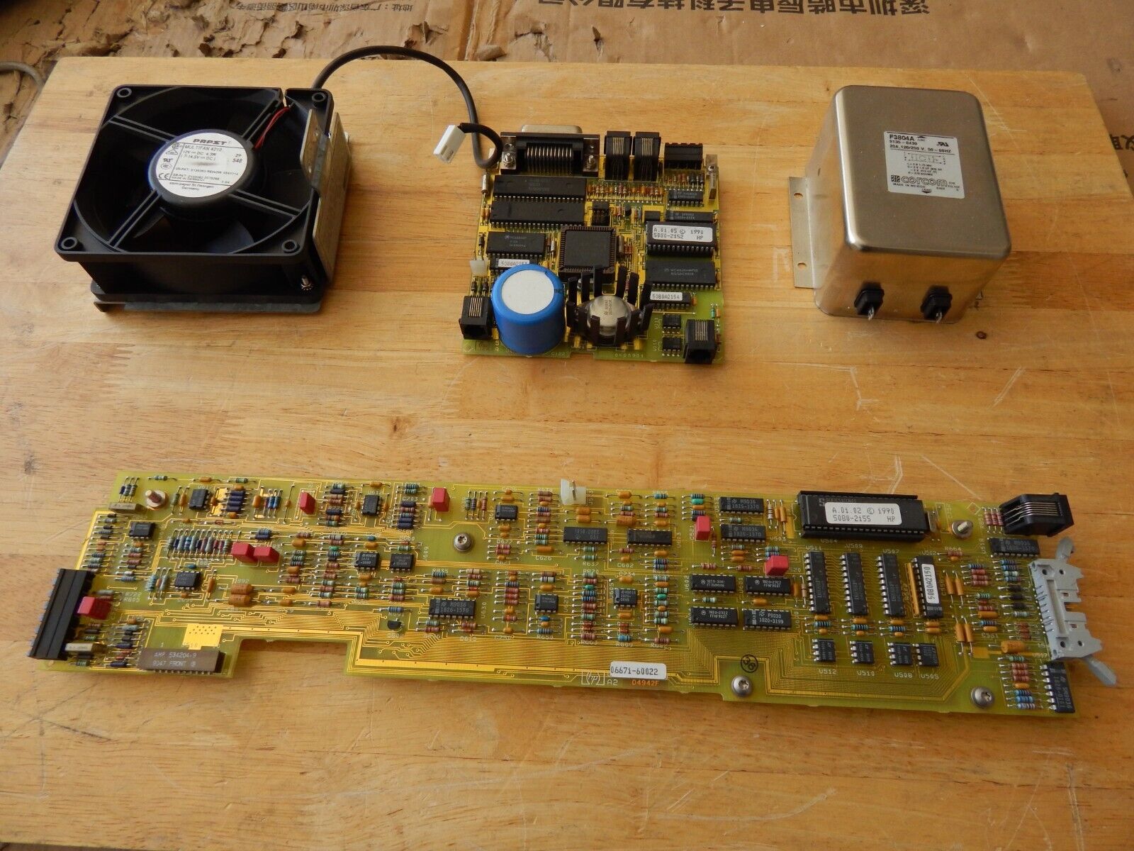 HP 6671A DC power supply w opt J03  parts, F3804A,Pabst 4212,06671-60022,GPIB bd