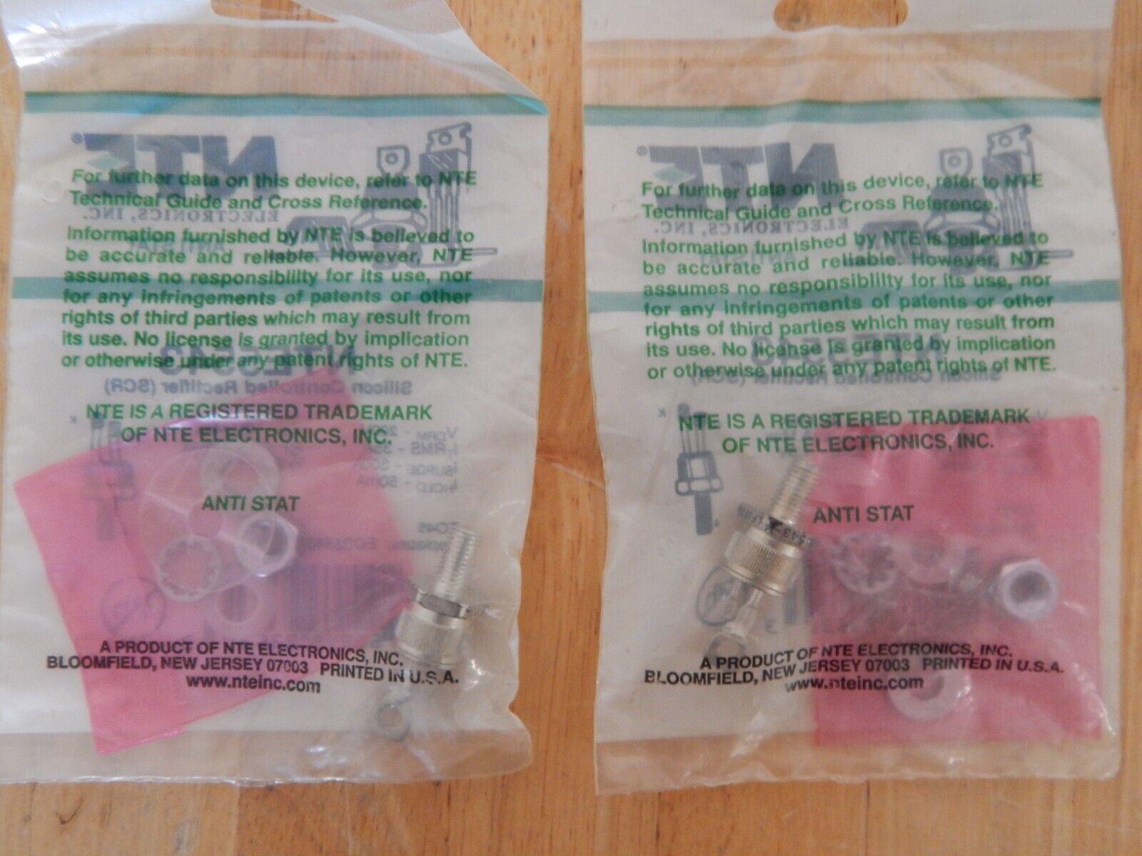 NTE Electronics NTE5543 SCR 35A, 200V, TO48 *LOT of 2*, New in package