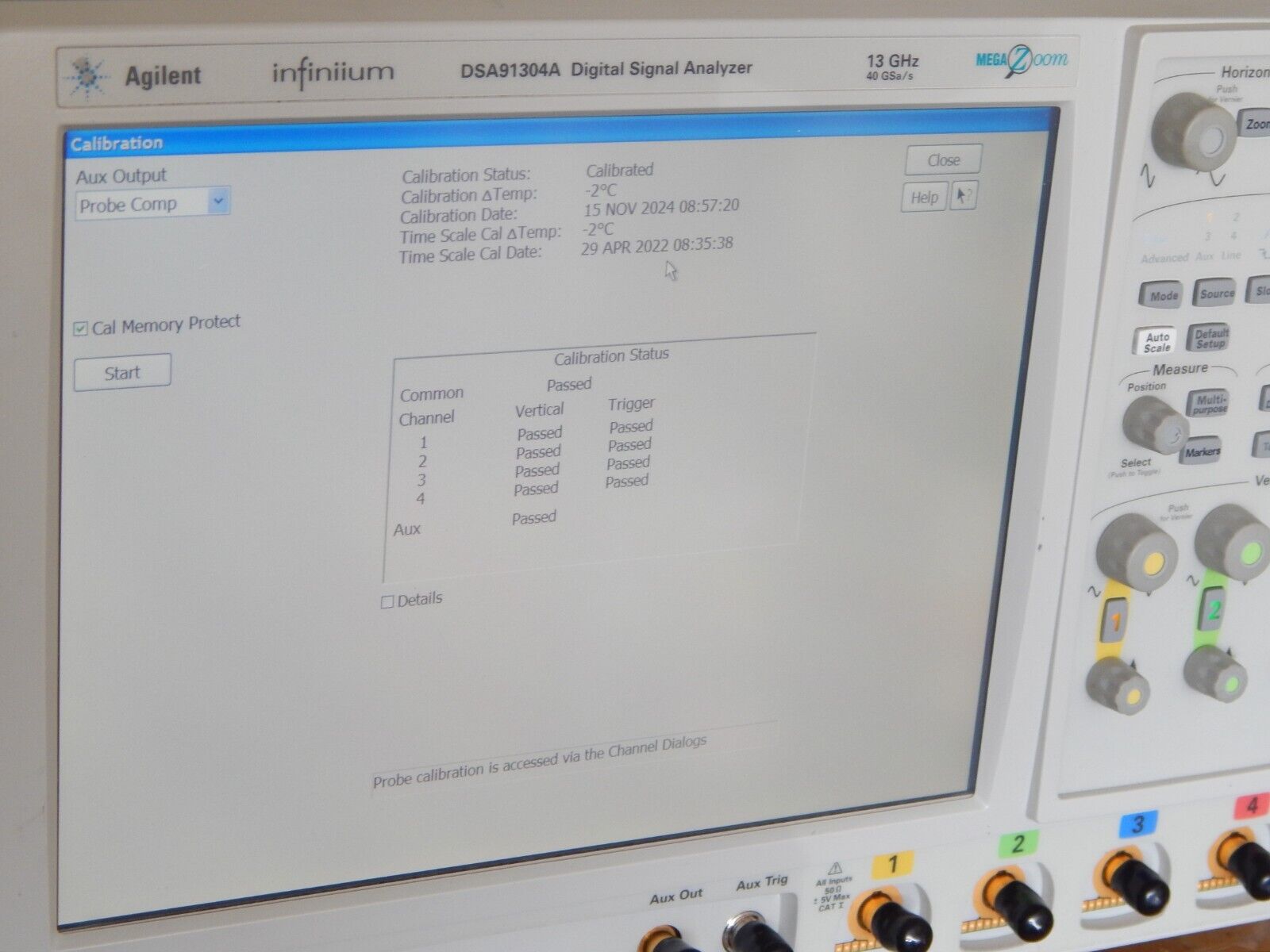 Agilent Infiniium DSA91304A Oscilloscope  13Ghz 40Gs/s MY47481419