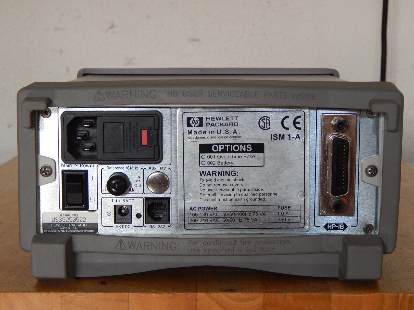 Agilent HP 53150A Microwave Frequency Counter/power meter 10Hz-20GHz 20 Hours