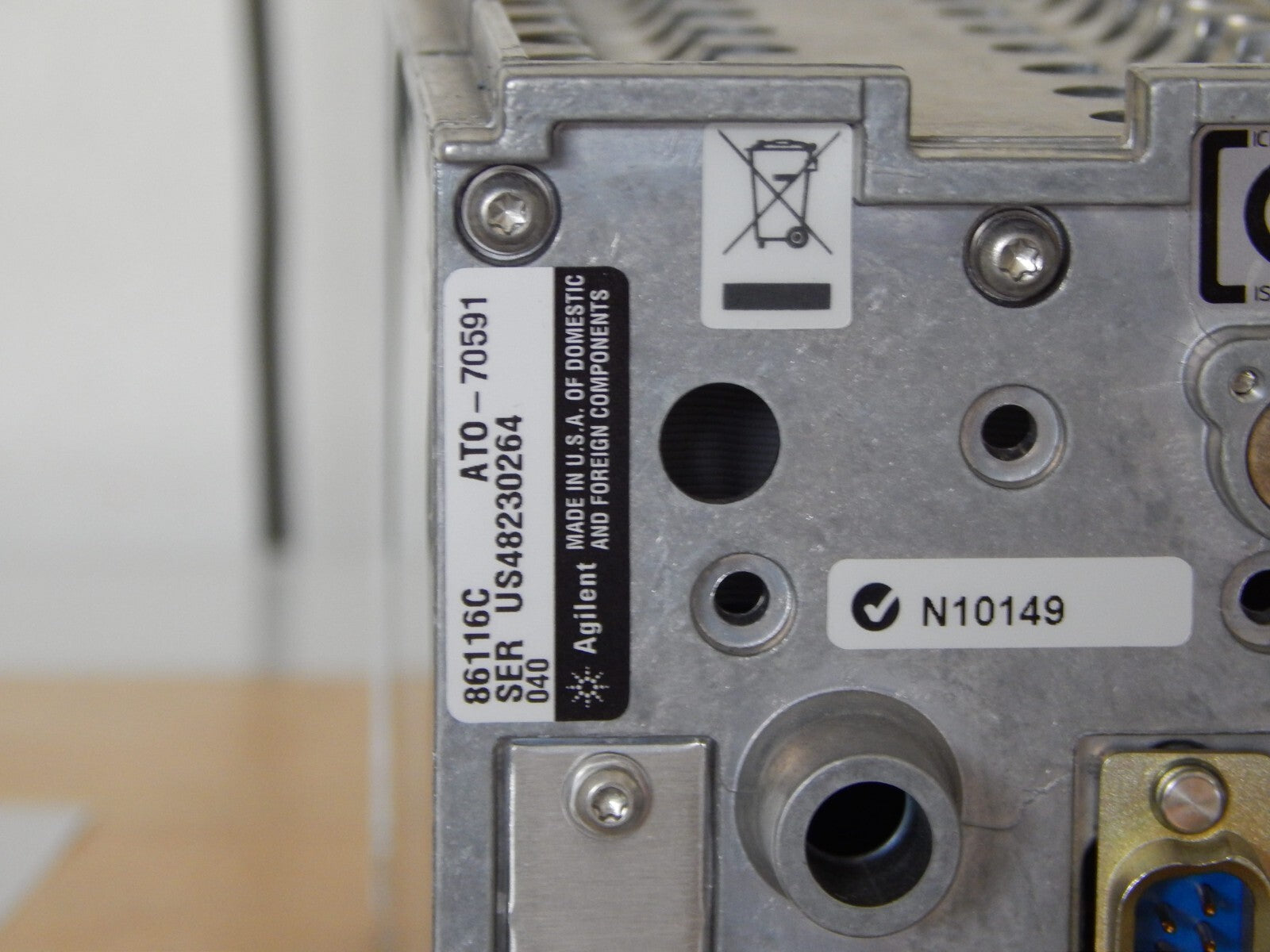 Agilent 86116C 80GHz Electrical/65Ghz Optical Mod. Opt 040, Keysight cal. 4/2025