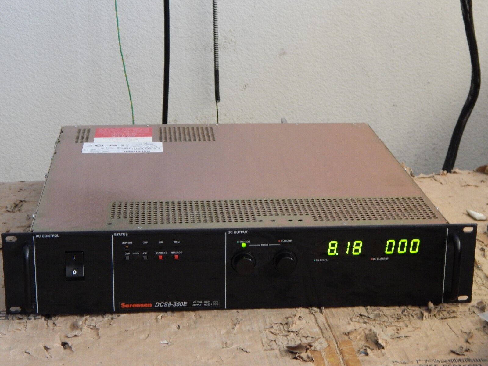 Sorensen DCS8-350E M131 Ethernet Power Supply Mint!!