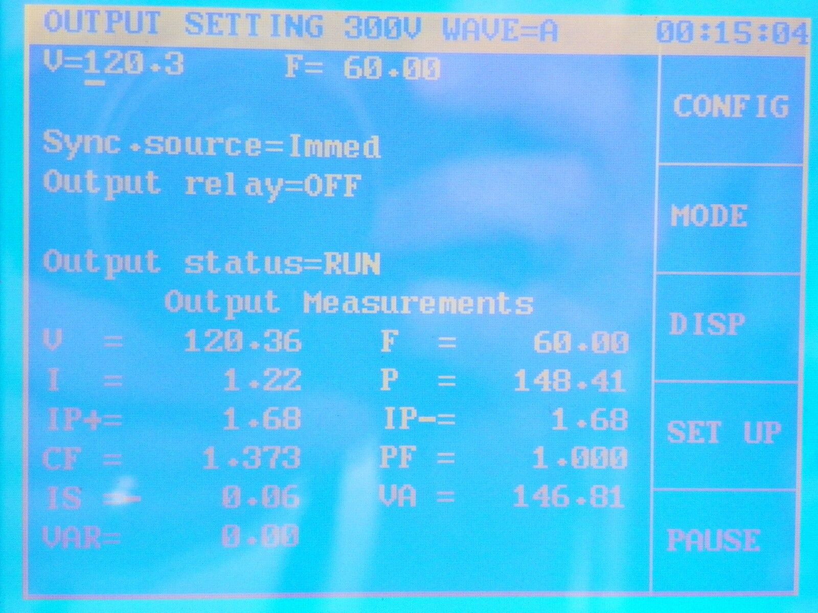 Chroma 6512 1200VA with GPIB, 1 Phase AC Power Source, 30 day warranty