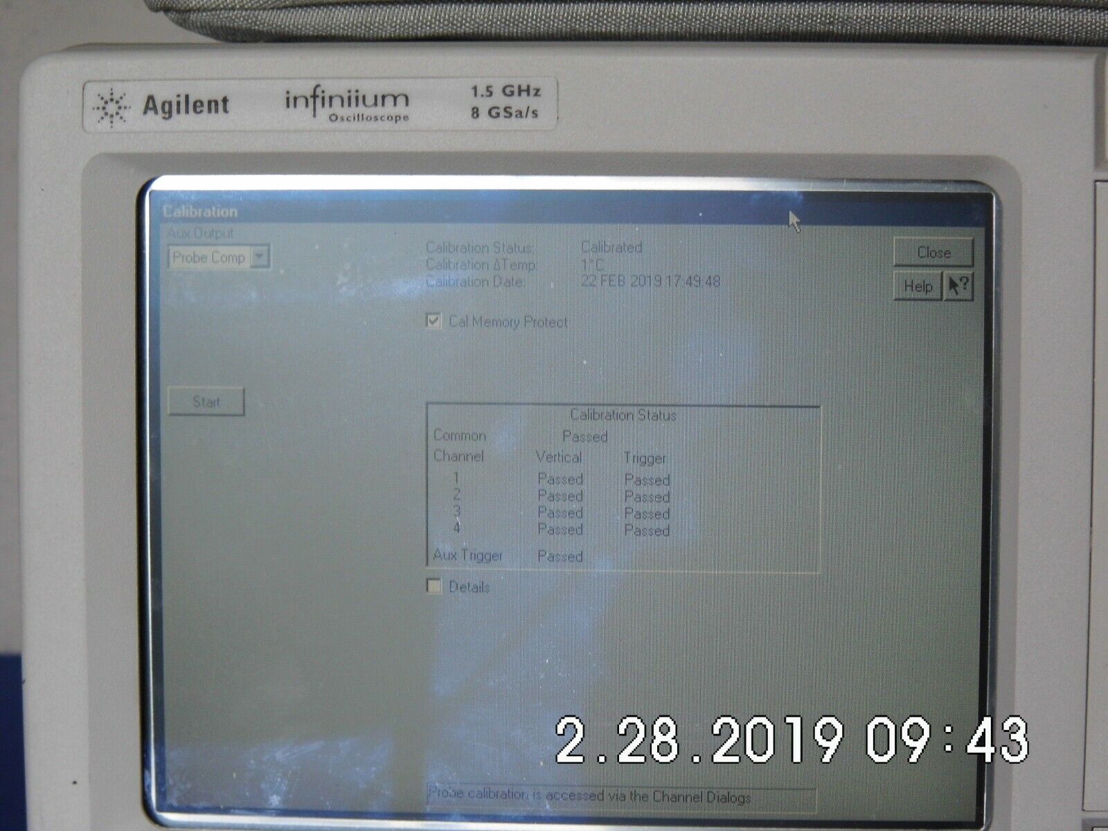 Agilent HP 54845A 1.5Ghz 8Gs/s Oscilloscope 