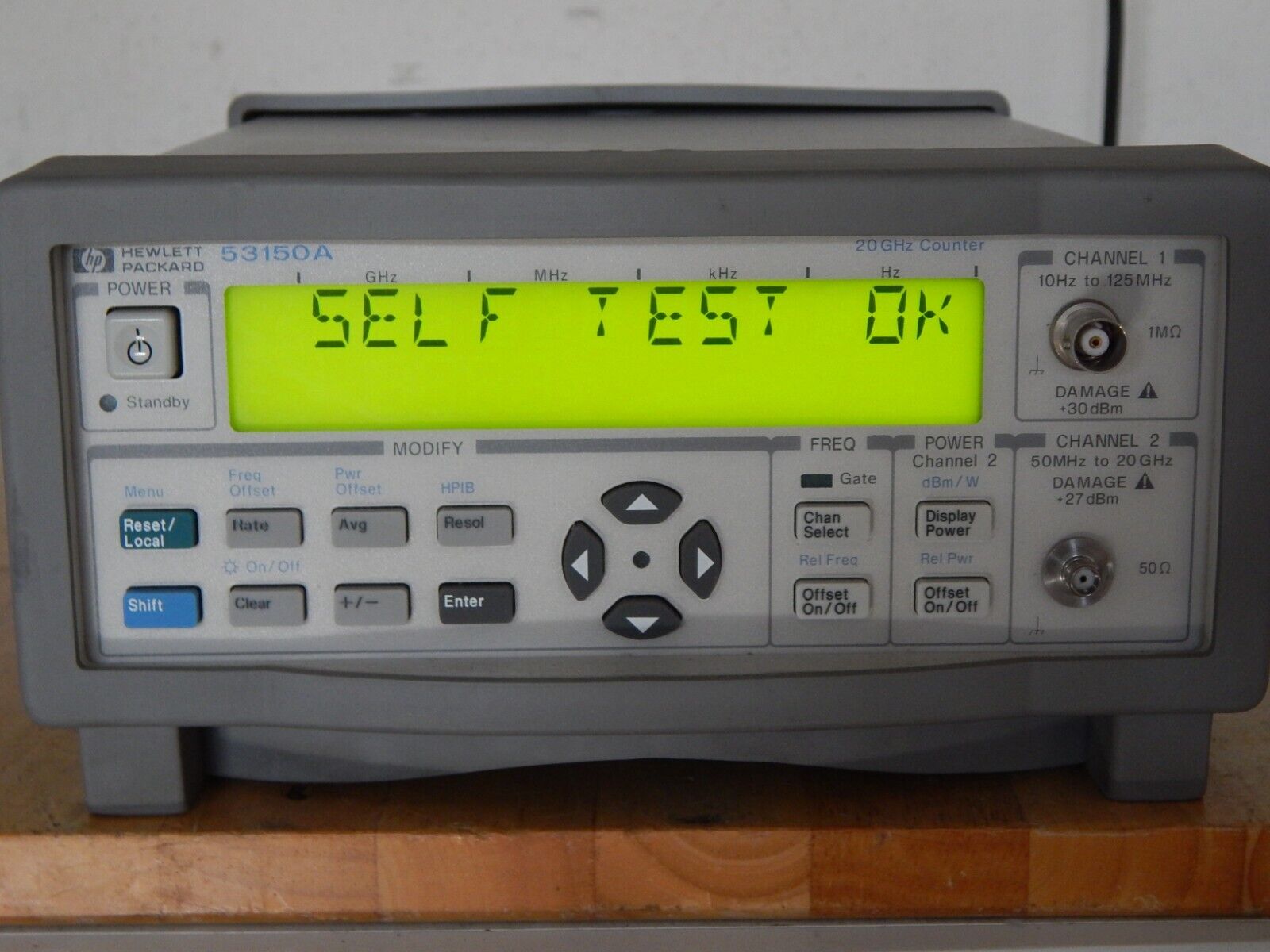 Agilent HP 53150A Microwave Frequency Counter/power meter 10Hz-20GHz 20 Hours