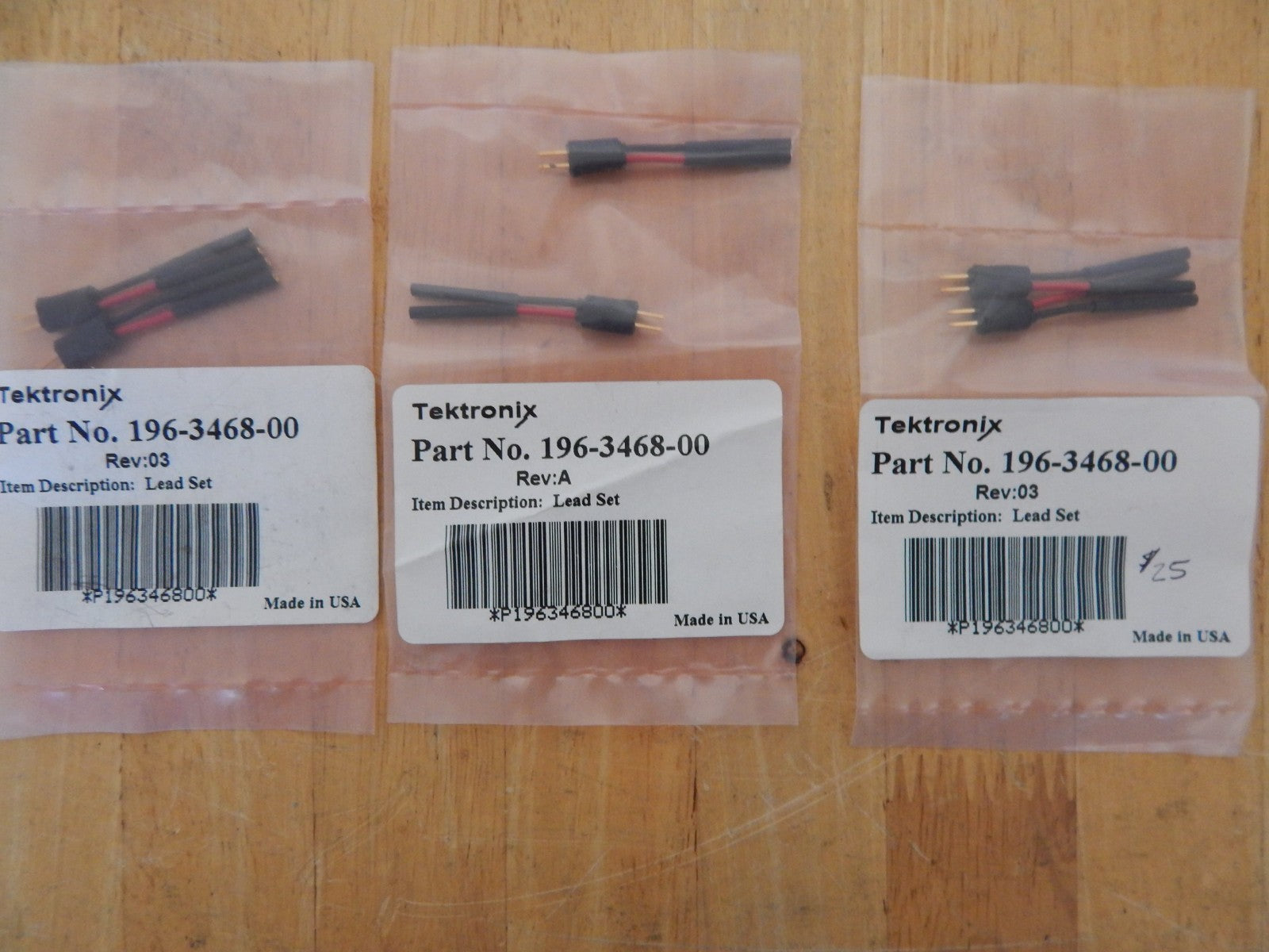 Tektronix Oscilloscope Assorted Accessories, Group 3, sold as a lot