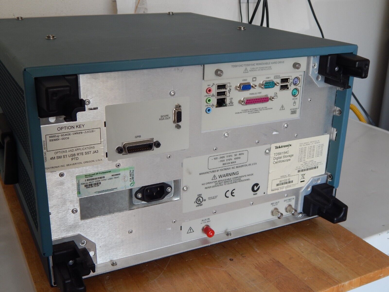 TDS6154C 15GHz 40GS/s 8 Options, NIST calibration