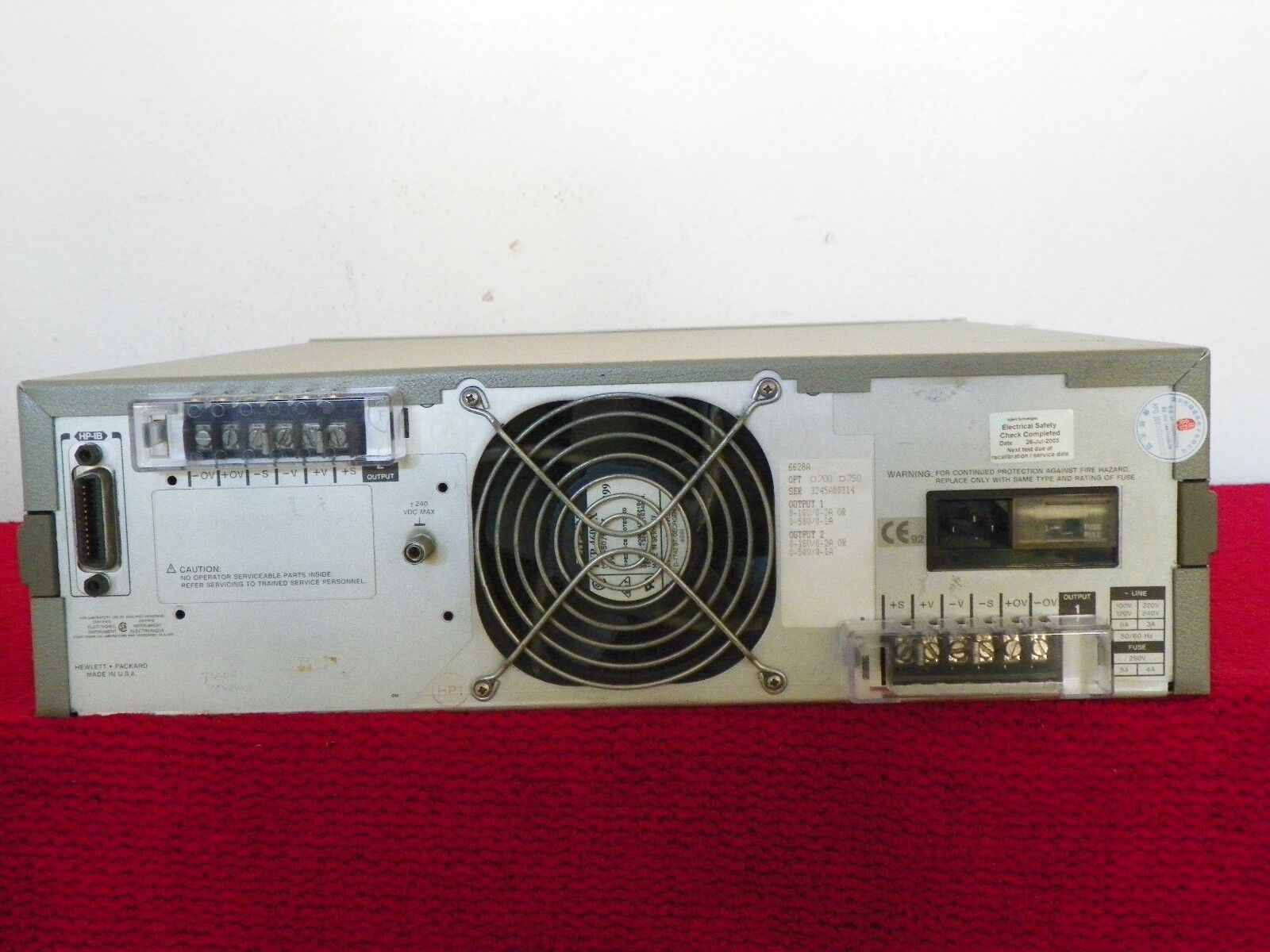 Agilent HP 6628A Dual Precision  Power Supply, 50W, NIST cal w/DATA (12 in stock