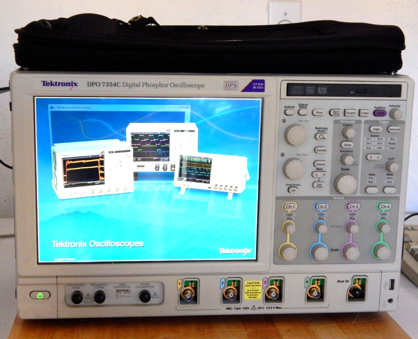Tektronix DPO7354C 4 Channel 3.5GHz Phosphor Oscilloscope,NIST cal'd