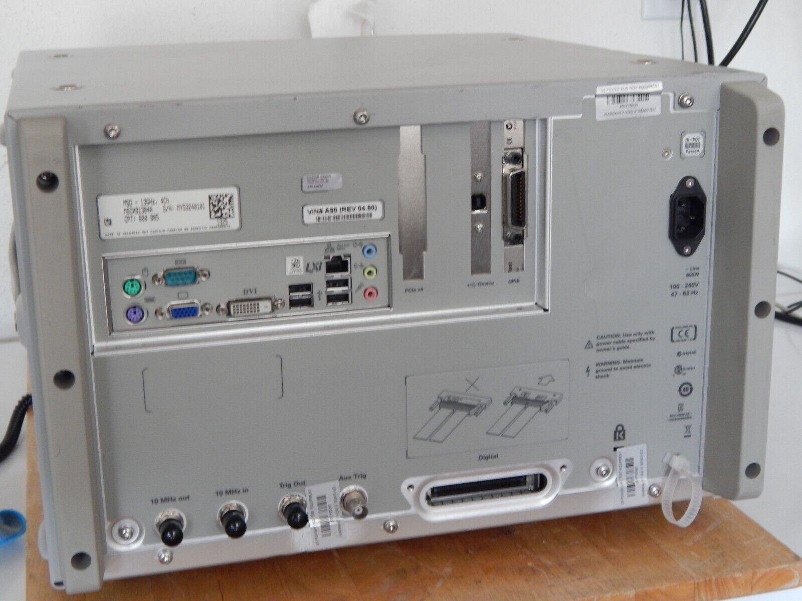 Keysight Infiniium MSOX92504A 25GHz Mixed Signal Oscilloscope Z540 cal 12/2024