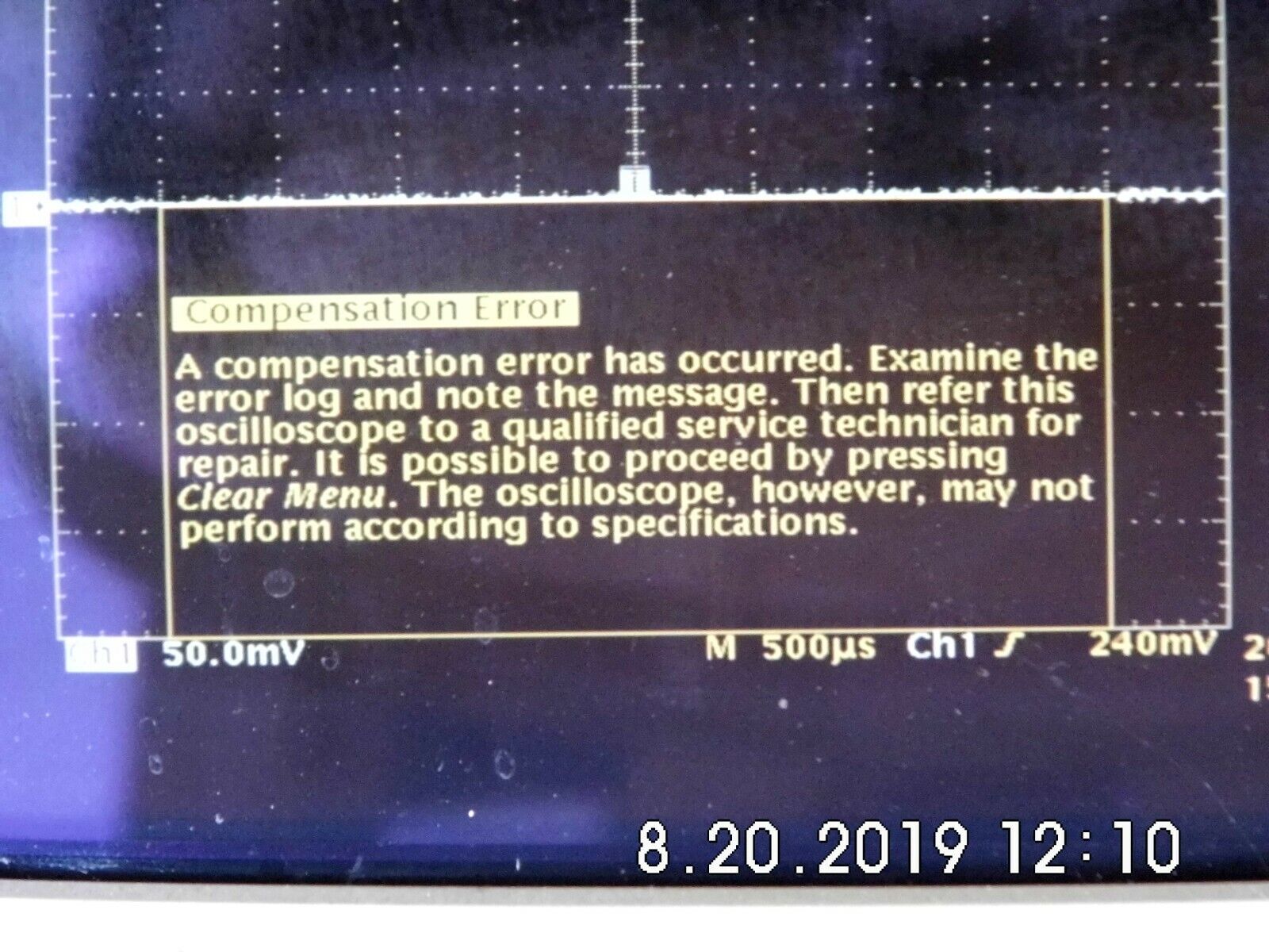 Tektronix 4 channel TDS754A 500MHz 2GSa/s oscilloscope 13 1F 1M 2F