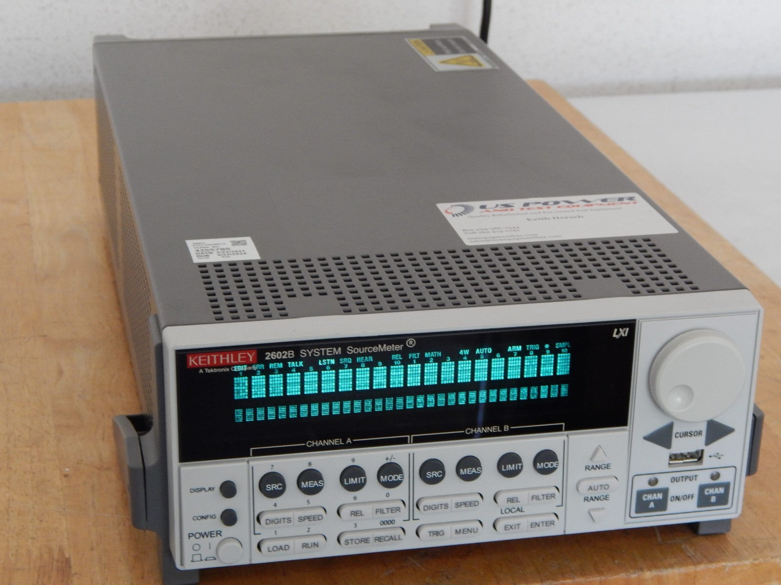 Keithley 2602B System SourceMeter  2 in stock, mint! NIST cal available