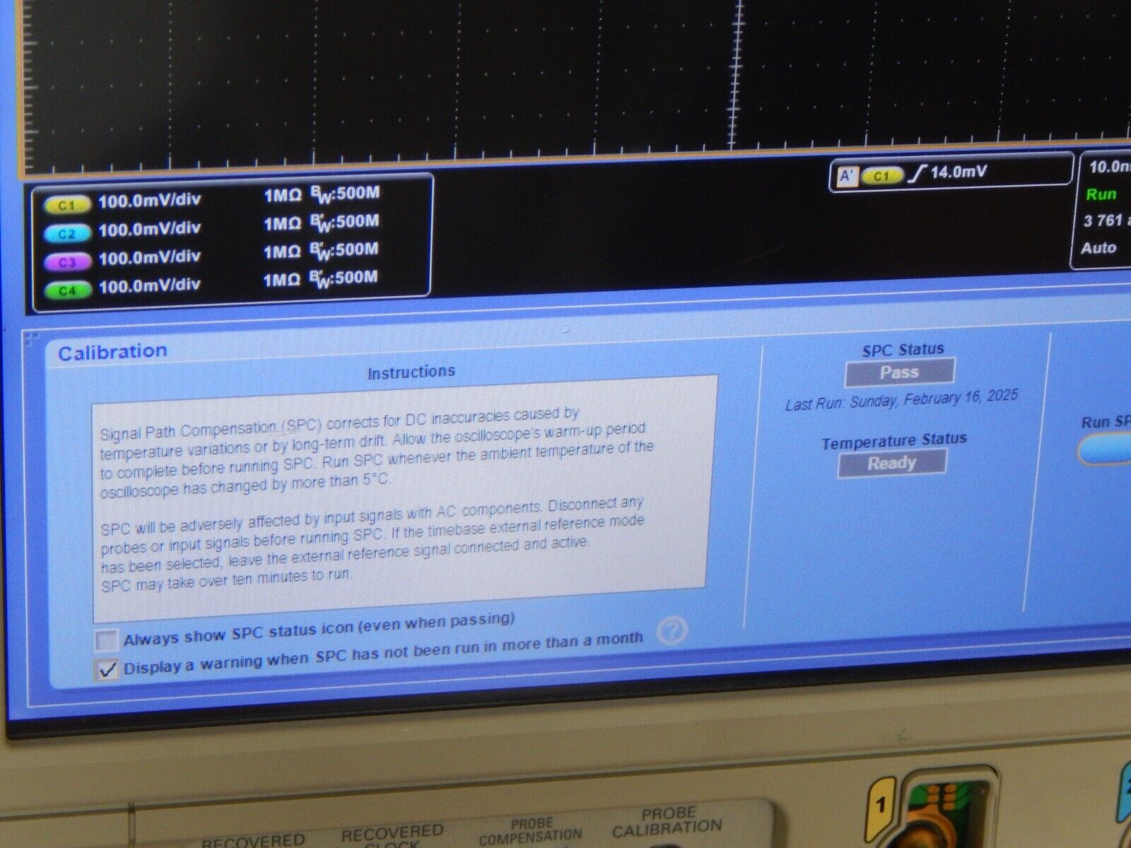 Tektronix DPO7354C 4 Channel 3.5GHz Phosphor Oscilloscope C300192 NIST cal'd