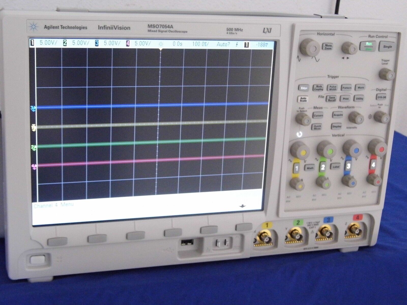 Agilent MSO7054A 500MHz 4GS/s 4Ch Oscilloscope with Digital POD