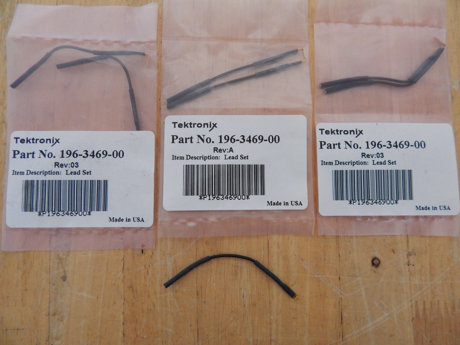 Tektronix Oscilloscope Assorted Accessories, Group 3, sold as a lot