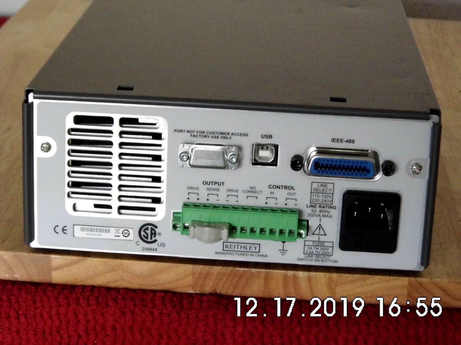 Keithley 2200-20-5 DC Power Supply 20Vdc 5 Amps 100Watts, GPIB & USB