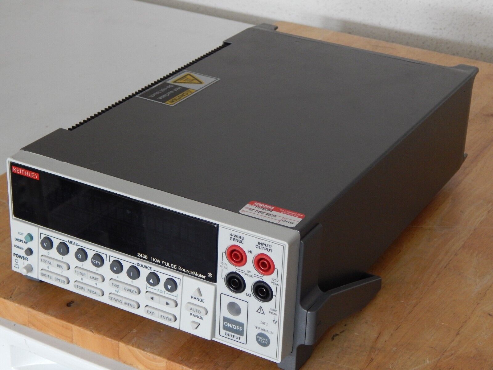 Keithley 2430 1kW Pulse Mode SourceMeter to 100V & 10A, REV C34, OEM NIST Cal