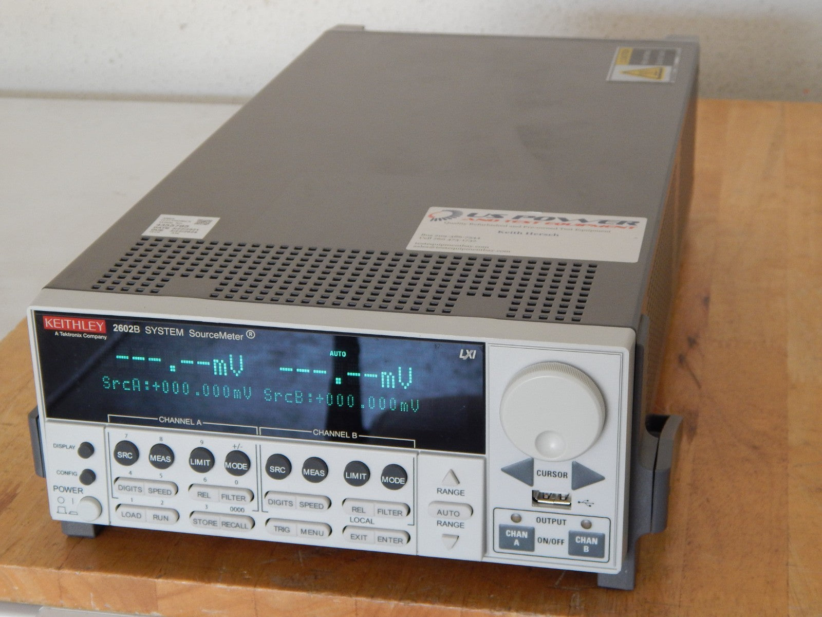 Keithley 2602B System SourceMeter  2 in stock, mint! NIST cal available