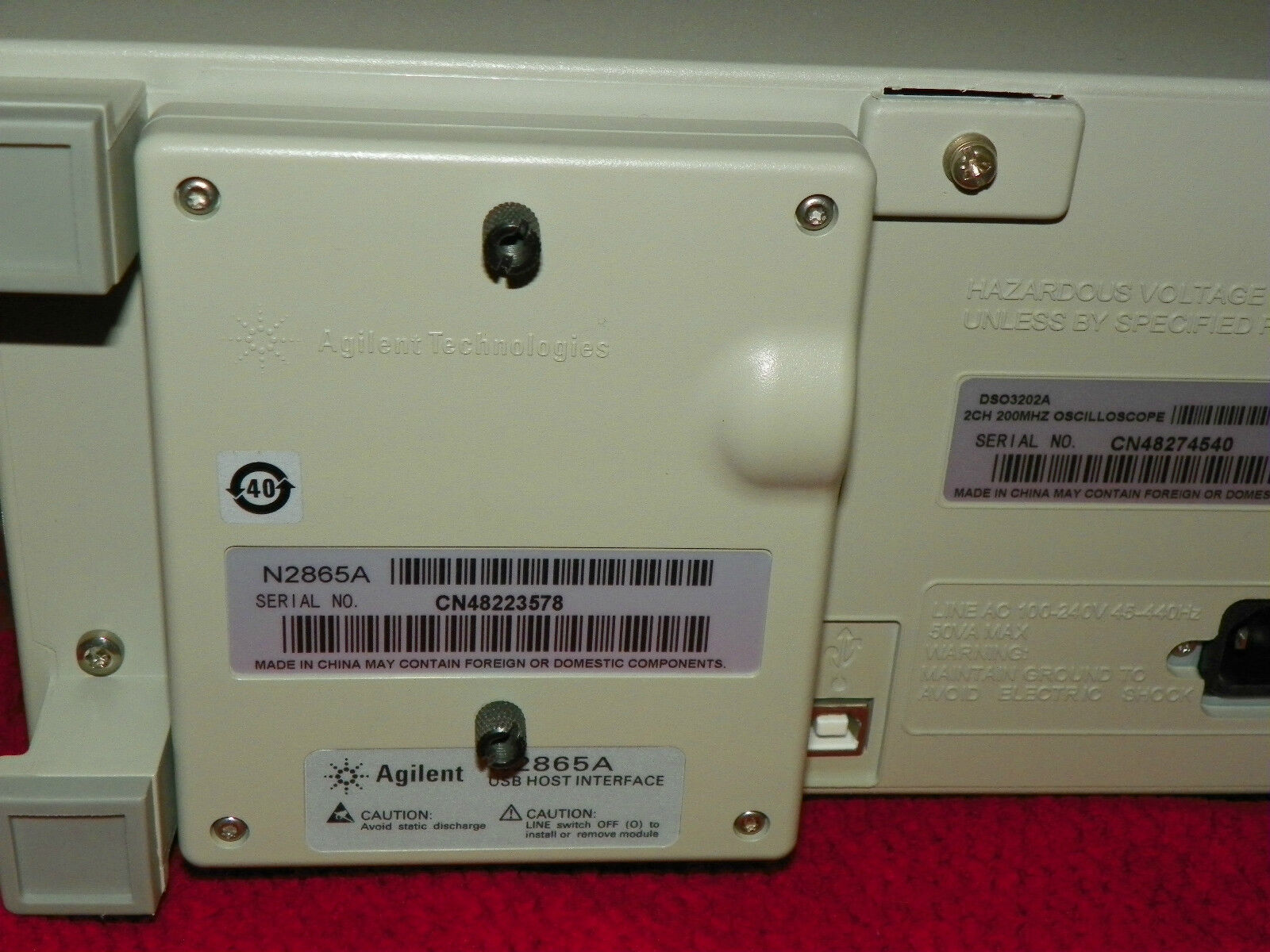 Agilent DSO3202A 200Mhz 1GS/s, USB interface. (3 in stock) 90-day warranty