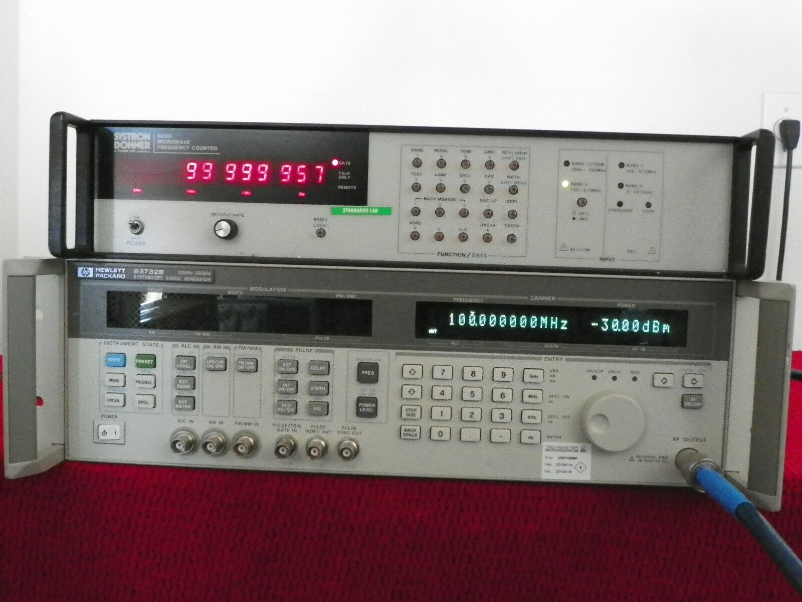 Systron Donner 6030 microwave frequency counter 10hz-26.5Ghz w/opt 02,04,& 06 