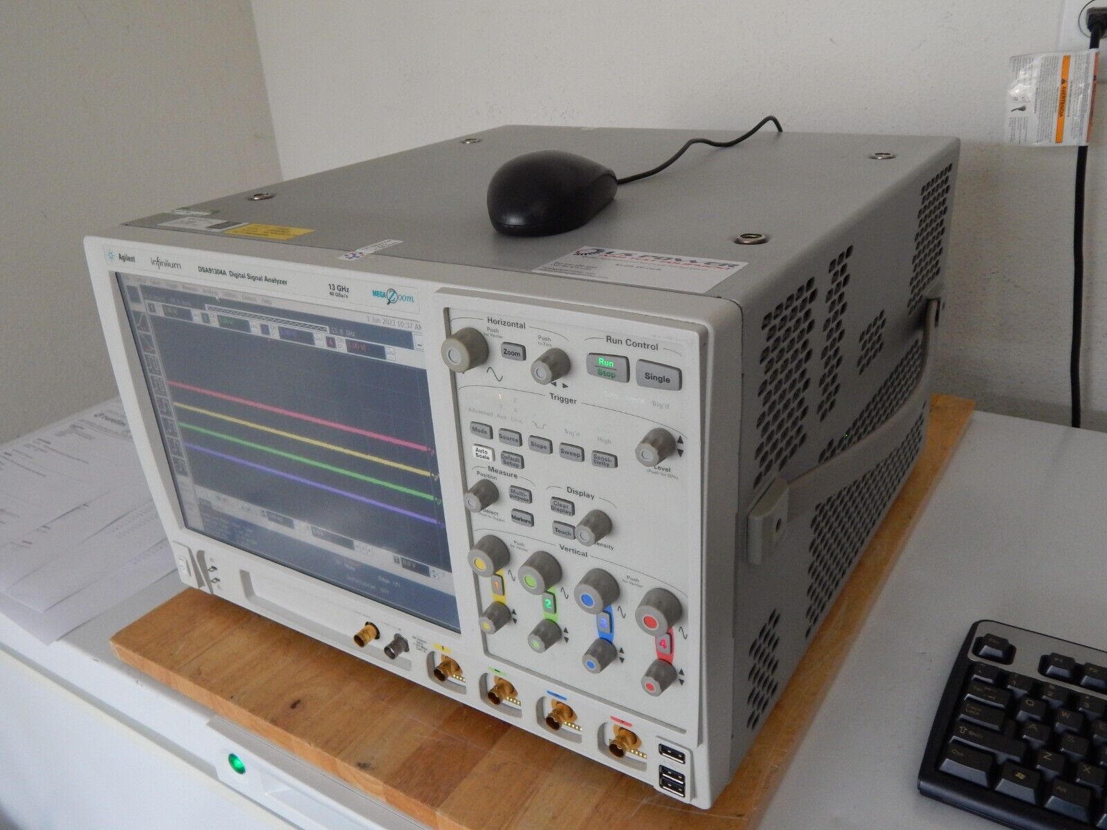 Keysight DSA91304A 'every option' 13Ghz 40Gs/s oscilloscope, cal'ed with data