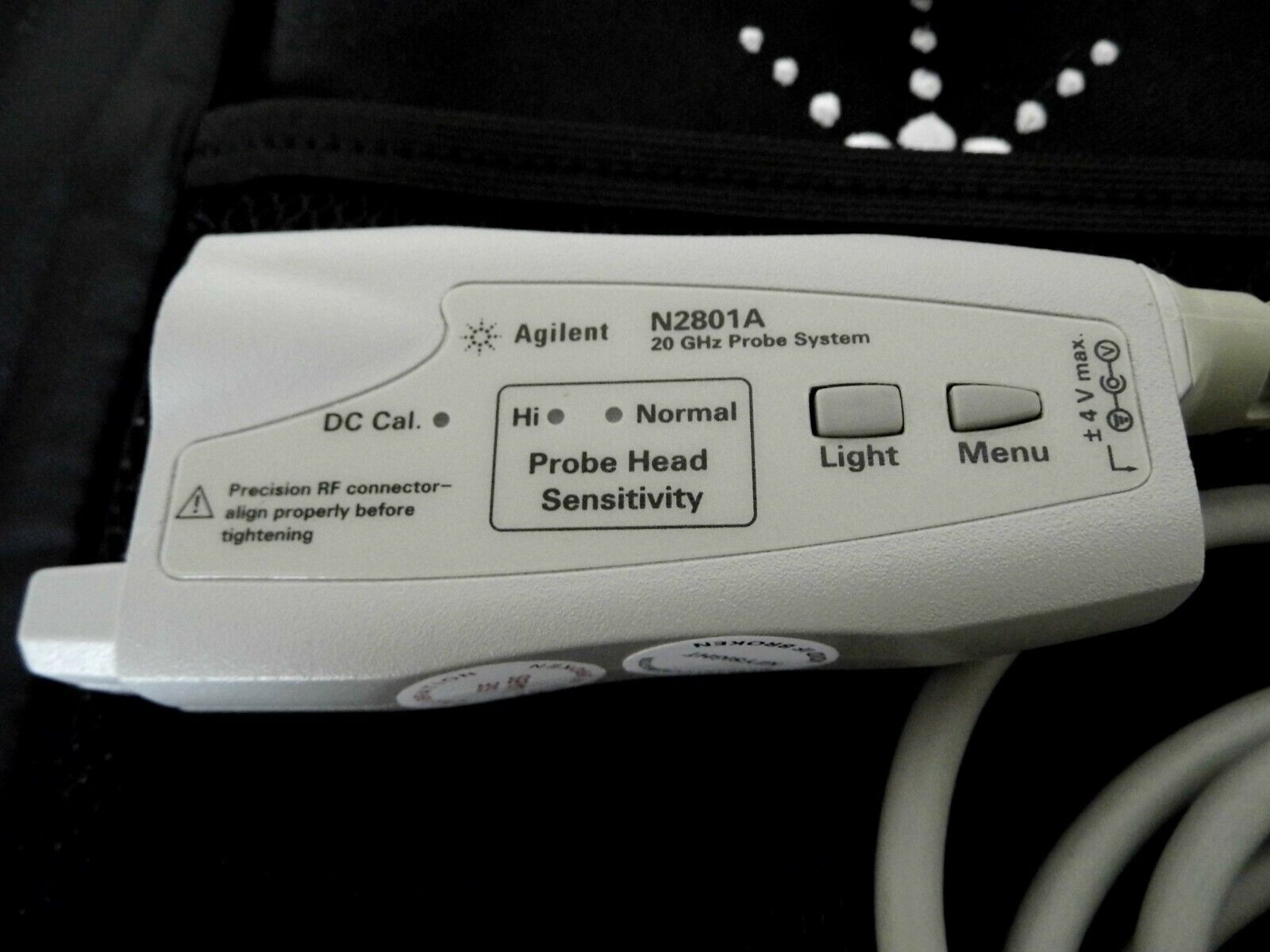 Agilent N2801A 20 GHz InfiniiMax III Series probe amplifier Keysight cal 8/2021
