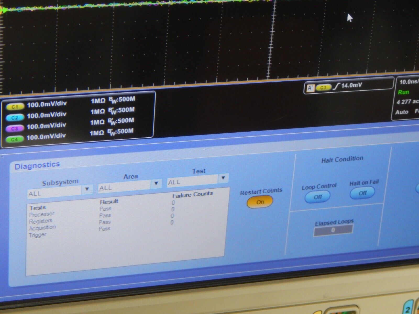 Tektronix DPO7354C 4 Channel 3.5GHz Phosphor Oscilloscope C300192 NIST cal'd