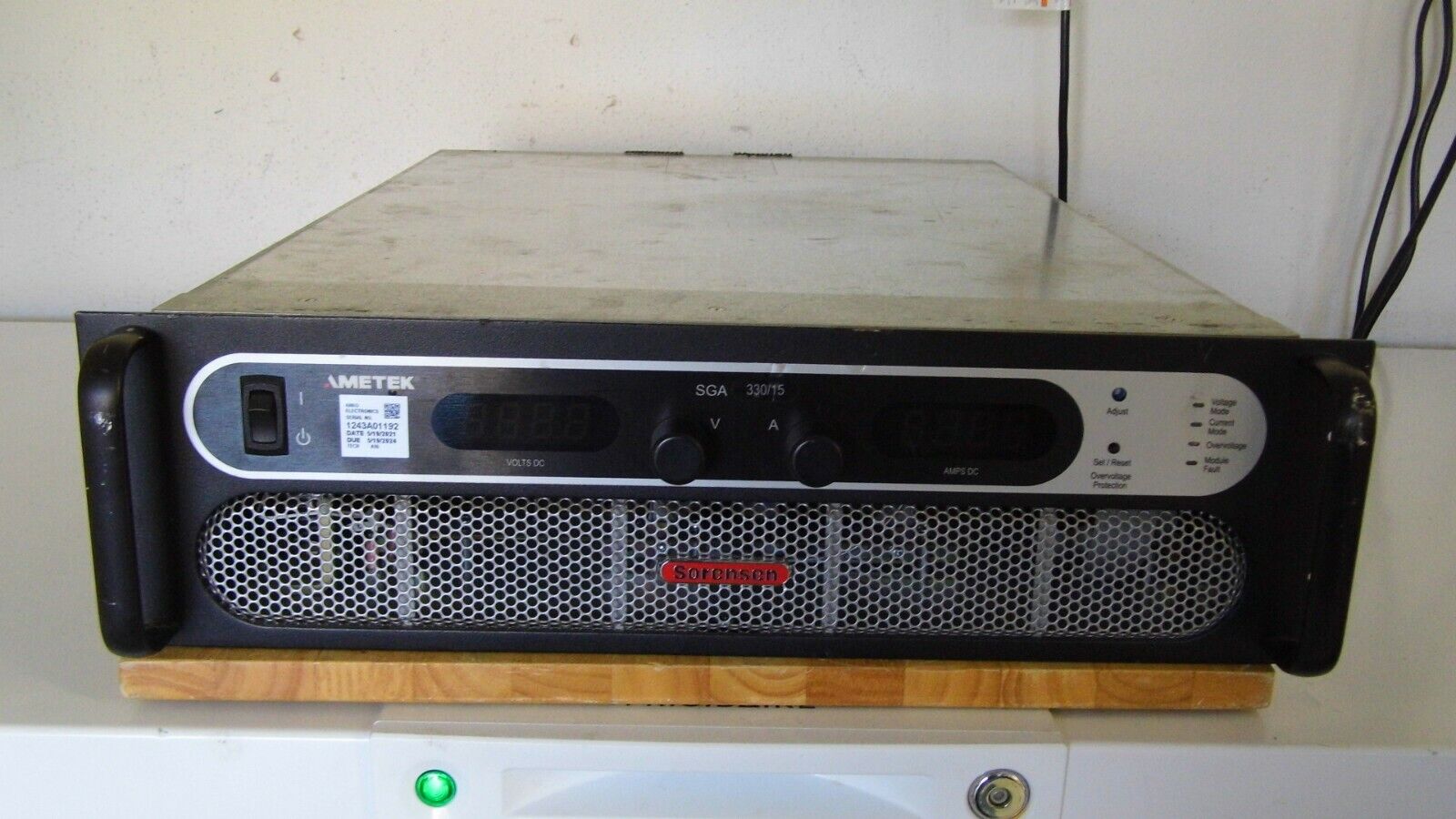 SGA330X15C-0AAA 5KW 0-330VDC 0-15A SORENSEN NIST calibrated 5/18/21