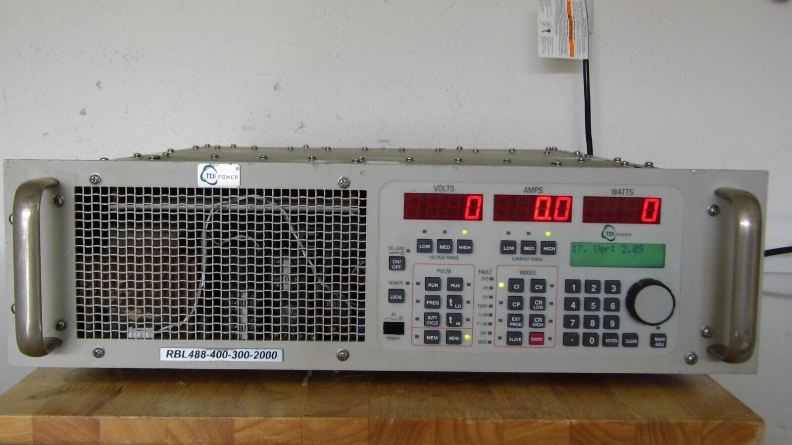 RBL488 400-300-2000 (GPIB) TDI 400Vdc 300A 2000W DC load (5 in stock)