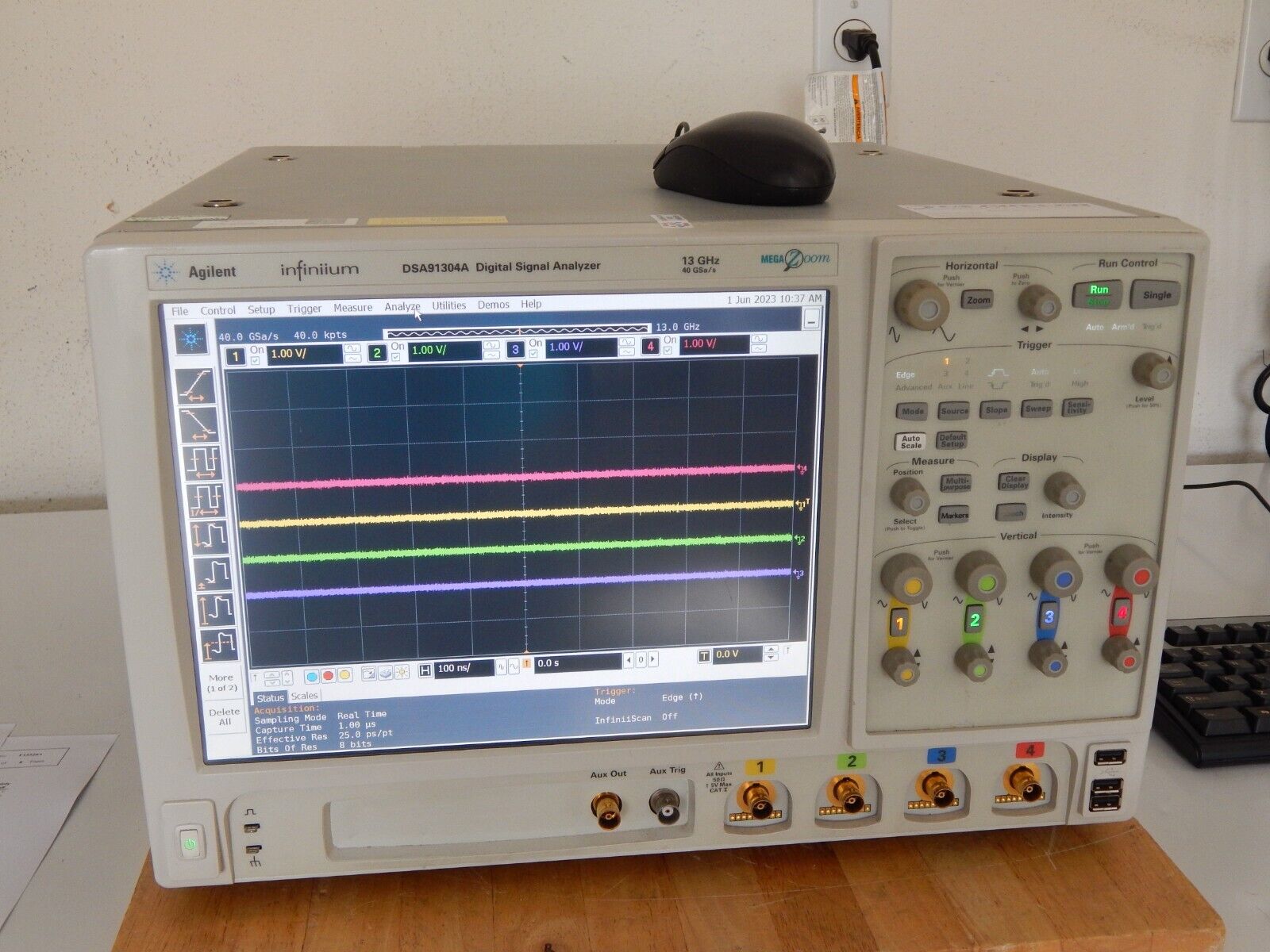 Keysight DSA91304A 'every option' 13Ghz 40Gs/s oscilloscope, cal'ed with data