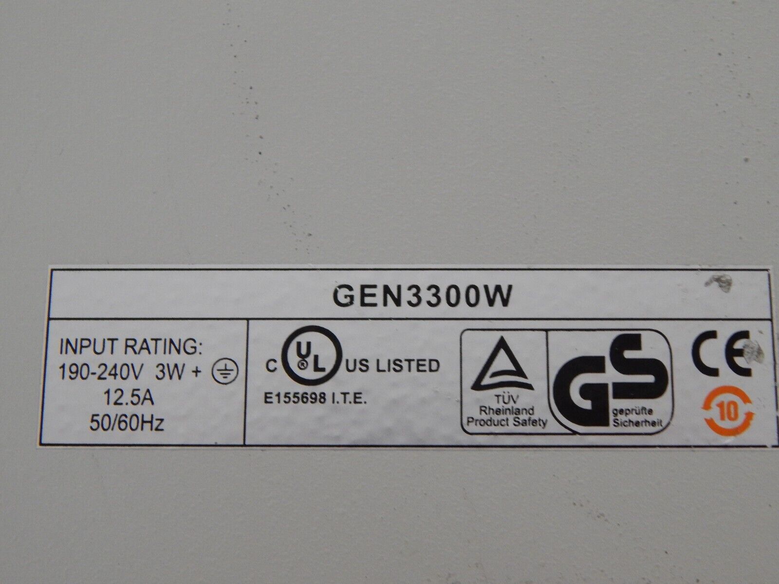 TDK-Lambda GEN60-55 Programmable DC Power Supply 0-60V 0-55A NIST Cal'd.
