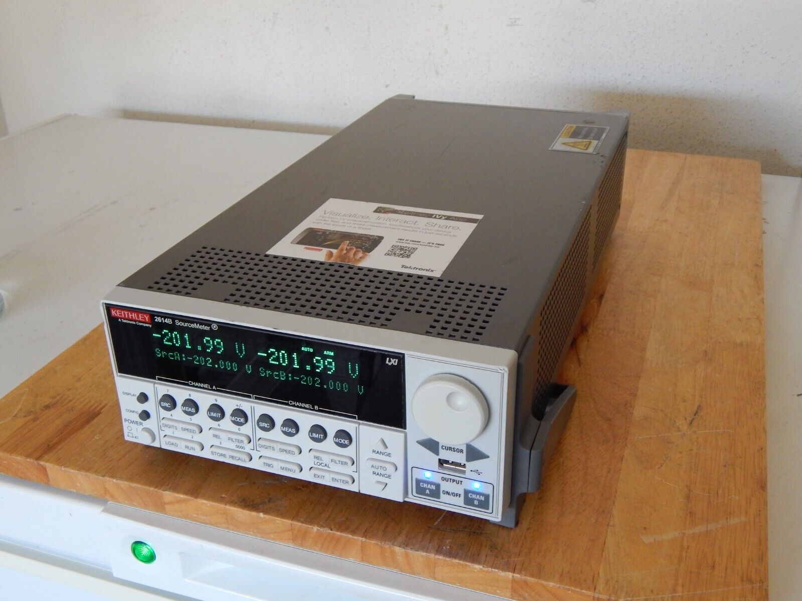 Keithley 2614B dual SourceMeter tested w/data, USA dealer, avoid 25% tariffs